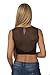 Hollywood Star Fashion Women's Sleeveless Mesh-Back Sweetheart Crop Top