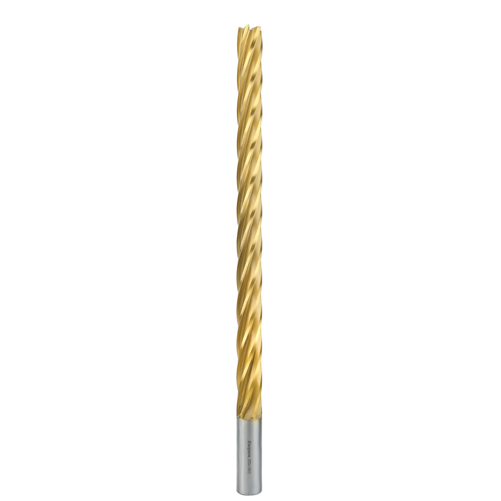 Escpere CNC Foam Cutting Bit for EVA EPS Styrofoam Cutting Long, CNC Router Bits for Foam 2D / 3D (D20x300x360 6F Flat)
