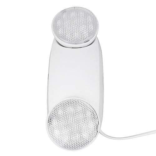 Luz de Emergencia Comercial con 2 Lámparas LED, Accesorio de Iluminación de Emergencia con Batería de 1800 MAh, Enchufe Estadounidense de 85 a 265 V, para Situaciones de