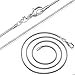 ULAKY Chain Company - Sterling Silver Thick Italian Snake Chain Necklace