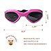Petleso Pet Goggles , Stylish Dog Sunglasses for UV Stop Waterproof Windproof Anti-fog Eye Protection - Pink