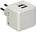 Orei Swizterland 2 USB (3.4A/17W) Travel Charger for all iPhone, iPad, Samsung Galaxy, Android, HTC One, Motorola, LG (W2U-J)