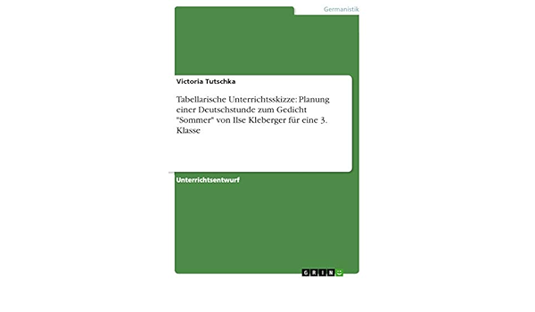 Sommer Von Ilse Kleberger Meta Hartmann