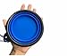 Ansi Home Dog Travel Bowls Portable Collapsible Foldable Expandable Pet Dog Cat Feeding Travel Silicone Bowl (2-Pack)