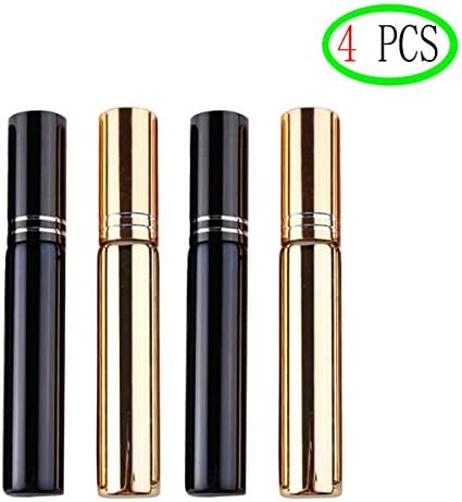 OBTANIM 4 Pcs Perfume Spray Bottle, Portable Mini Refillable Perfume Empty Spray Bottle Atomizer Pump Case for Travel Outgoing Purse (10ml)