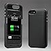 iPhone 5 5S SE Battery Case, NOVPEAK Ultra Slim Rechargeable Backup Battery Charger Case Compatible wit iPhone 5 5S SE - Portable Power Bank Pack Compatible with iPhone 5/5S/SE [2500mAh, Black]
