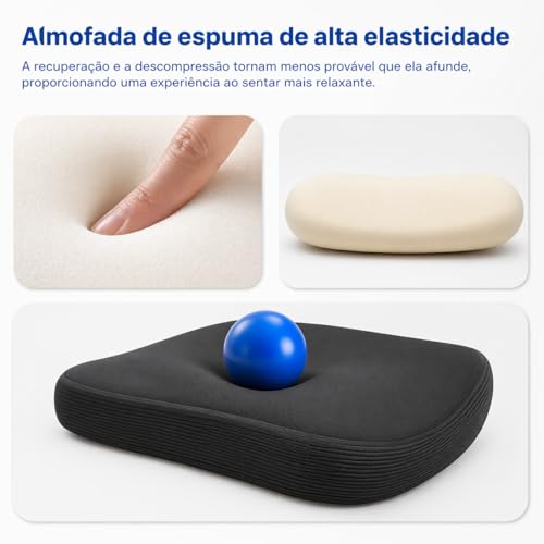 Cadeira Escritório Ergonômica Ajustável Altura Apoio Lombar Reclinável Encosto Respirável Conforto Postura Home Office Giratória Rodas Silenciosas Base Reforçada Regulagem Braços Profissional