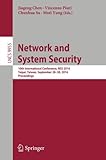 Image de Network and System Security: 10th International Conference, NSS 2016, Taipei, Taiwan, September 28-30, 2016, Proceedings (Lecture Notes in Computer Sc