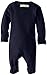 L'ovedbaby Unisex-Baby Organic Cotton Footed Overall, Navy, 3/6 Months