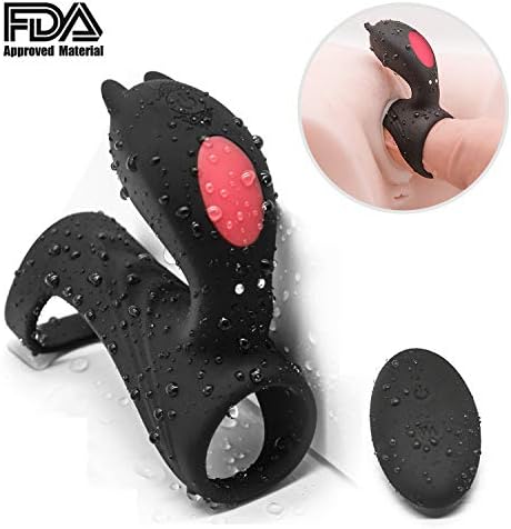 USB Waterproof Charging Flirting Tongue Vibration Ring Band Vibration Shaking Tongue P¨ºnis Ring for Women Men