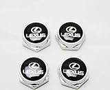 4 Pcs Separate Chrome LICENSE PLATE FRAME Bolt Screws For Lexus