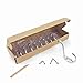 Ambipolar 10 Pack Heavy Duty Decorative Dual Coat Hook - Great for Wall Mounted Hook Rack, Coat Hanger, 3-1/2