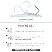 Sunrans Adhesive Hooks, Reusable Nail Free Wall Hooks 22lb(Max), Durable and Super Sticky, Transparent Seamless Hooks 12 Pack, Waterproof and Oilproof, Perfect for Wall, Ceiling, Door, Bathroom