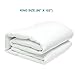 Adoric Down Altertive Comforter King Size White Quilted Duvet Insert Comforter with Corner Tabs, Dust Mite Resistant and Comfortable