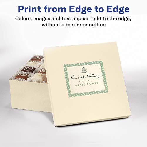 Avery Pearlized Ivory Rectangle Labels For Laser Inkjet Printers 3 X 3 75 48 Labels 22823