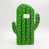 Cute 3D Cartoon Lovely Plants Design Soft Silicone Back Case Cover for Samsung (Galaxy Note 5 Cactus)