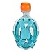 Tribord/Subea Easybreath (Latest Version) Full Face Snorkel Mask  with Enhanced Anti-Fog and Anti-Leak Technology, Atoll S/M