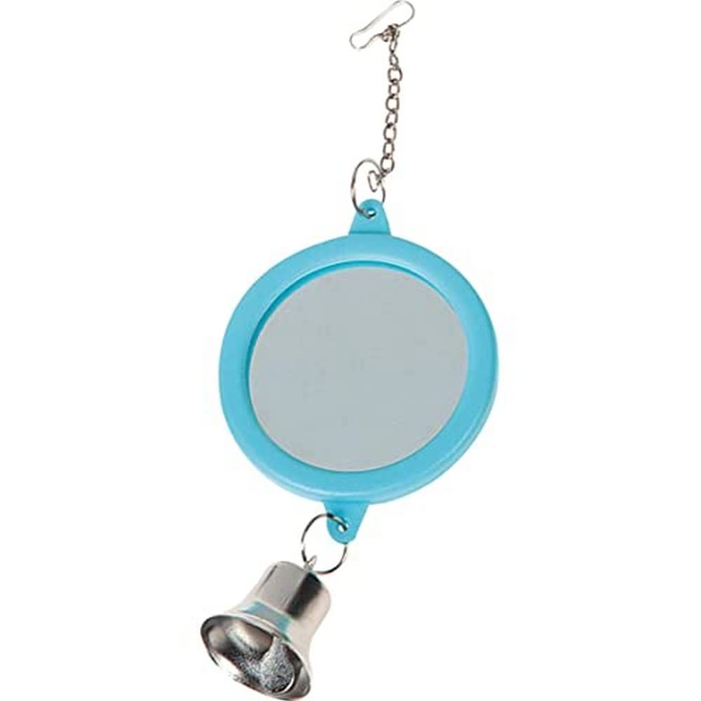 Flamingo TOYS FOR PARAKEETS MIRROR ROUND+ BELL