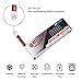 2pcs GAONENG 600mAh 1S LiPo Battery 3.7V 50C JST-PH 2.0 PowerWhoop mCPX Connector for Inductrix FPV Plus Tiny 7 RC Micro FPV Quadcopter Drone