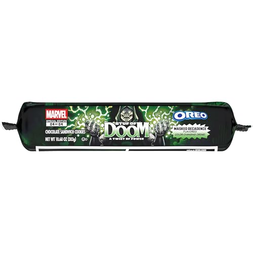 MARVEL OREO STUF OF DOOM CHOCOLATE SANDWICH COOKIES, SPECIAL EDITION, 10.68 OZ