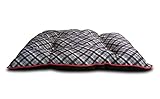 American Kennel Club AKC Plaid Pillow Bed, Gray