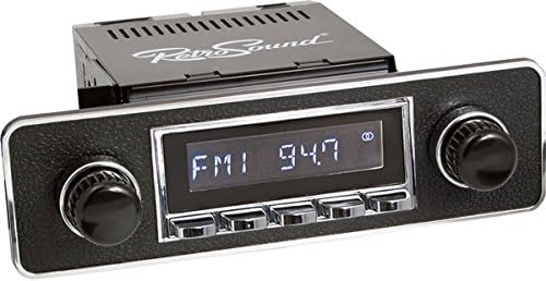 Retrosound Classic RC900 (Laguna) Chrome Spindle Retro Radio Black & Chrome with AUX