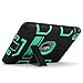 ULAK iPad Mini Case,iPad Mini 2 Case,iPad Mini 3 Case,iPad Mini Retina Case, Three Layer Protective Case for iPad Mini,iPad Mini 2,iPad Mini 3 with Kickstand (Black/Green)