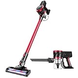 MOOSOO Cordless Vacuum Cleaner, 2 in 1 Stick Vacuum with 17Kpa Powerful Suction, Lightweight Handheld Vacuum, K17