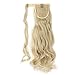 S-noilite Wrap Around on Ponytail Clip in Hair Extensions Human Made Real Natural Synthetic Hairpiece for Women 29 Style Available(17″-curly, bleach blonde)thumb 2