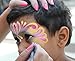 Face Paint Kit Non-Grease 18 Colors Including 4 Metallic 3 Brushes 30 Stencils Face Paints Body Paint Palette Kids Safe Face Painting Supplies Halloween Makeup Facepaint Makeup Costume Birthday Party