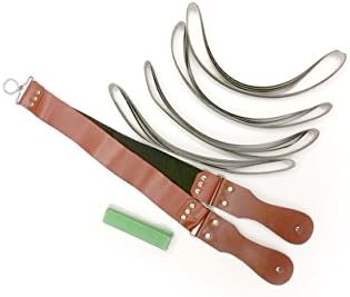 1x30 High Grit Assorted 16 Belt Pack of 320, 600, 800, 1000 + Real Leather Strop &amp; Compound Made in America