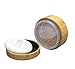 30ml 1oz Empty Refillable Portable Environmental Bamboo DIY Make up Loose Powder Jar Container Case with Sponge Powder Puff and Sifter Baby Powder Puff Kit Foundation Cosmetic Box
