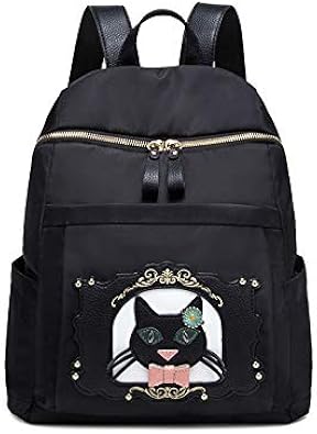 Amazon リュック こども 女の子 キッズ 韓国 レディース リュック バッグ おしゃれ かわいい 多機能 大容量 撥水加工 軽量 通学 女の子 高校生 アウトドアバッグ 猫柄2号 Generally レディース