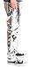 Ragstock Men's Metallic Shiny Jeans, Silver-32