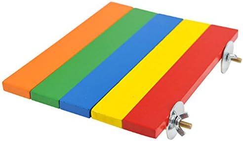 YiyuanSupermarket Pet Products Rainbow Wood Platform for Small Animal Cages