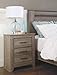 Signature Design by Ashley Zelen Rustic Contemporary 2 Drawer Nightstand, 29.45
