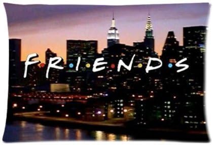 Ur pillowcase Custom Friends Tv Show Zipper Pillowcase Cushion Pillowcase DIY Design Soft Pillowcase Standard Size 20x30(two Sides)
