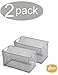 YBM HOME Household Wire Mesh Metal Steel Storage Basket Organizer, Open Bin Shelf Organizer for Kitchen, Cabinet, Pantry, Fruit and Vegetables (2-Pack, 10.75x5.5x6.5) 1134s-2