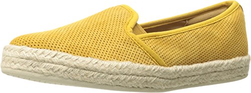 Clarks women s azella theoni espadrille,yellow cow suede,us 12 w