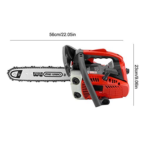 25cc 1000W Hochleistungsbenzin Kettensäge Säge Mähbalken & Ketten Kit Benzin Holz – Bild 8