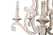 Farmhouse Wood Chandelier Candle Holder 5-Light Distressed White Wooden Chandelier French Country Rustic Chandelier Pendant Lighting with Adjustable Chain by Oaks Decor