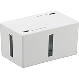 BUFFALO ケーブルボックス 電源タップ&ケーブル収容 Sサイズ ホワイト BSTB01SWH