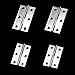 xhlife Folding Butt Hinges 304 Stainless Steel 3 Inch and 2 Inch Long for Cabinet Gate Closet Door 20pcs with 120 Screws Silver Tone Home Furniture Hardware Door Hinge