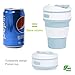 ROCONTRIP Silicone Collapsible Cup Convenient Travel Coffee Mug Lightweight Food Grade Silicone & PP BPA Free for Camping Hiking Outdoor Commuters