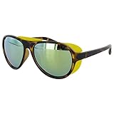 Vuarnet Extreme Unisex VE 7008 Oval Polarized Aviator Sunglasses, Turtle