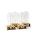 Edison Bulb Pack of 4 by Brillante - 360 Lumen/60W Clear Glass Light Bulbs with Antique/Vintage Thomas Edison Style Filament - For Pendant Lighting, Lamps & String Lights