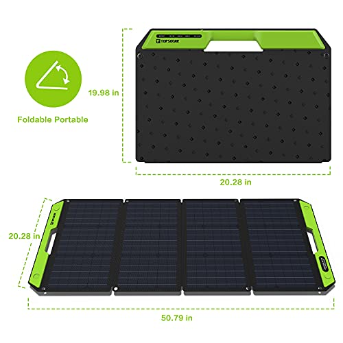 Topsolar 100W Foldable Portable Solar Panel Charger Kits for Portable