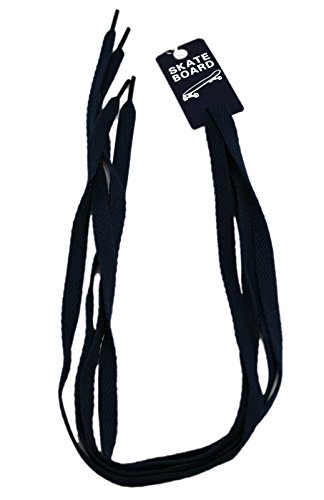 Flat Lace Navy Blue Colored Skater Shoe Laces (2pc)