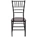 Flash Furniture 2 Pack HERCULES PREMIUM Series Mahogany Resin Stacking Chiavari Chair