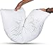 Comfortable Shredded Memory Foam Pillow with Bamboo Cover (Queen) - Removable Case - by Utopia Bedding